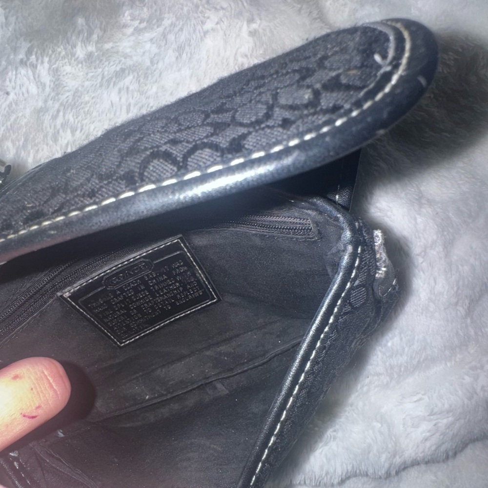 Coach Gray Textured Wallet
